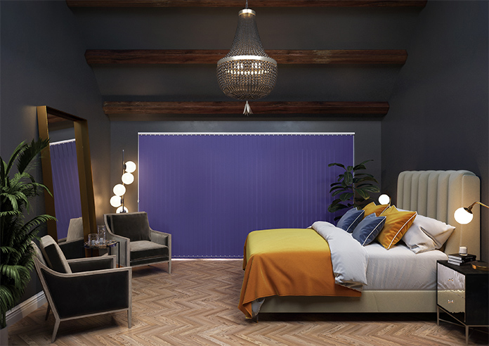 Trinity (Blackout), Royal Blue - Vertical Blind - Image 9